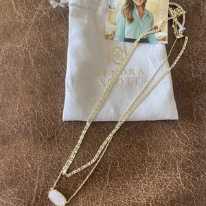 New Kendra Scott multi strand gold Druzy Elsa